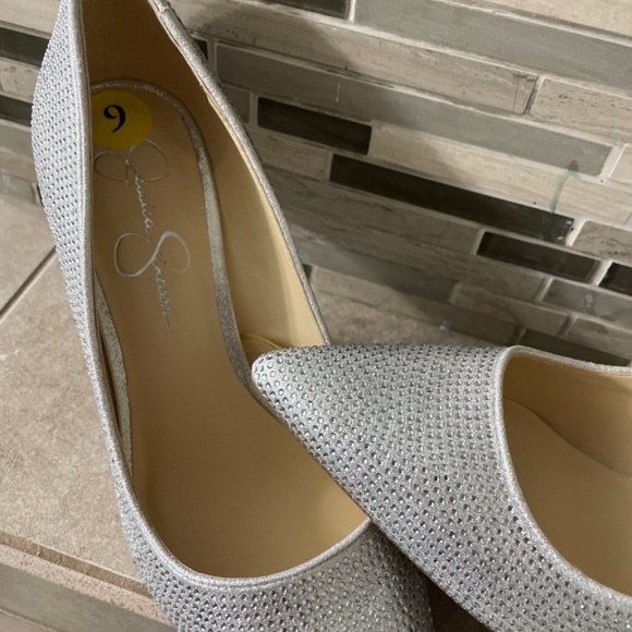 Jessica Simpson rhinestone heels (( hot sale )) - Picture 3 of 6